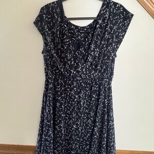 Elegant Black Floral Dress